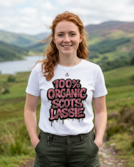 Organic Scots Lassie – Organic approved T Shirt