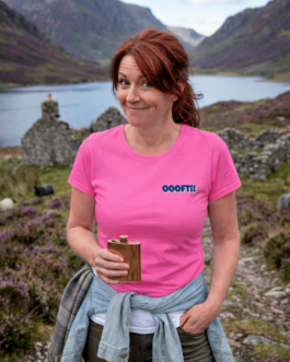 OOOFT!! Scottish Slang (Ladies Pocket Fit) T-Shirt | Neon 3D Graphic Streetwear