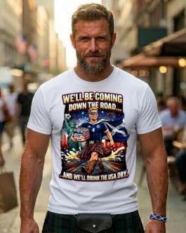 Coming Down The Road T-Shirt | Scotland World Cup 2026 Apparel